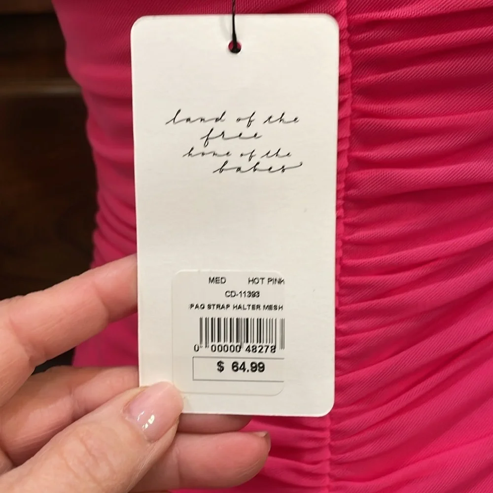 Cotton Candy Pink Ruched Mini Dress for Night Out - Picture 3 of 6